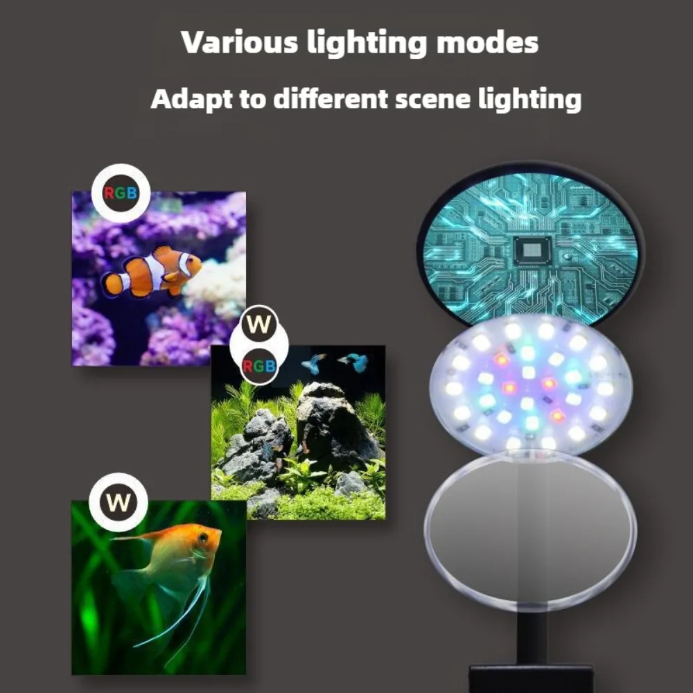 Planted Aquarium Freshwater - Klipsli LED Akvaryum Işığı Kısılabilir Balık