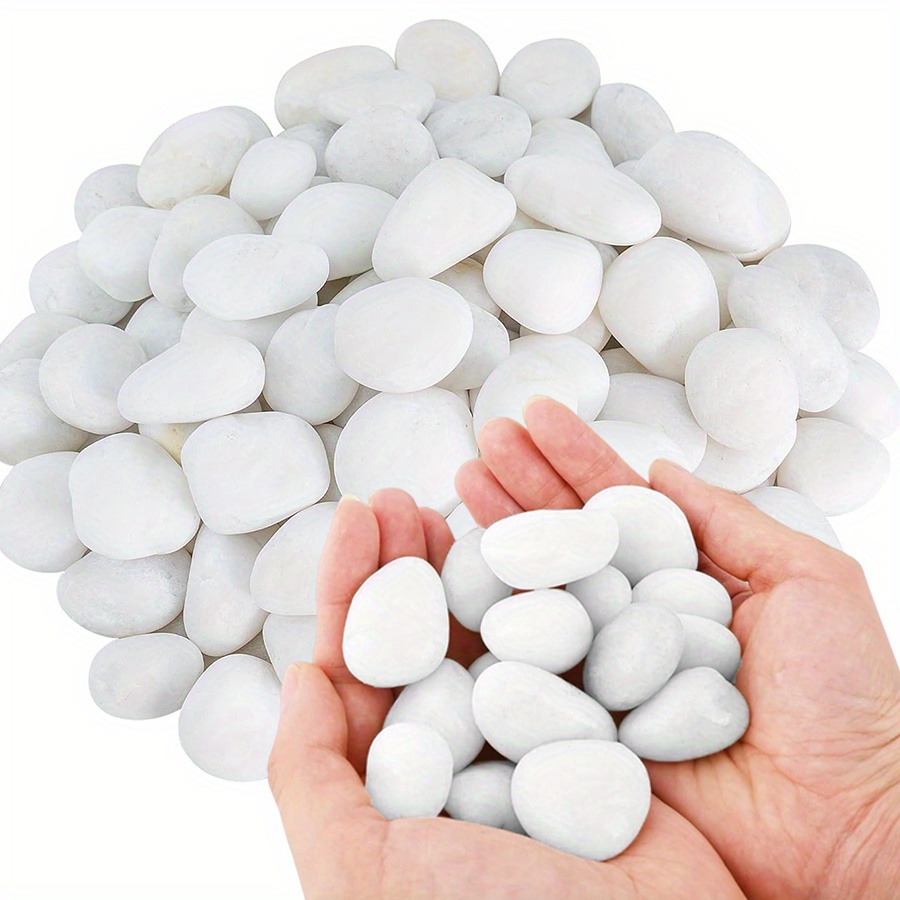 Aquarium Plants - 200/400g Beyaz Yüksek Parlaklıkta Doğal Çakıl