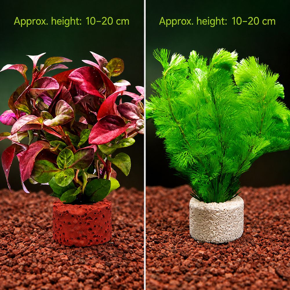 Planted Aquarium Pictures - 10 Adet Ağırlıklı Halka Su Bitkisi
