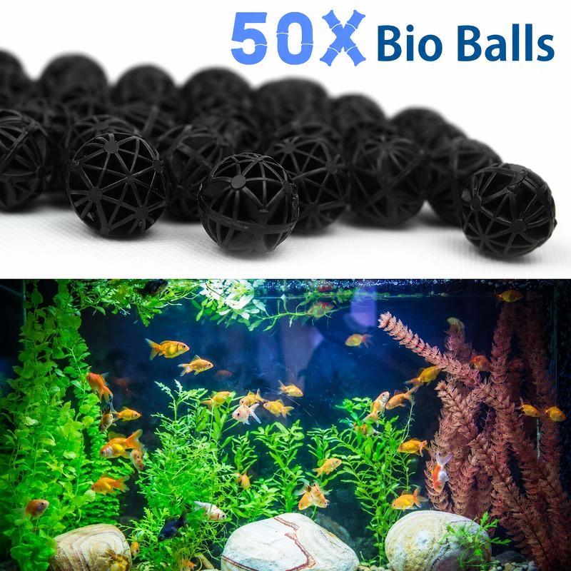 Aquarium Planted Tank Fertilizer - 50 Adet 16mm Biyo Topları Akvaryum
