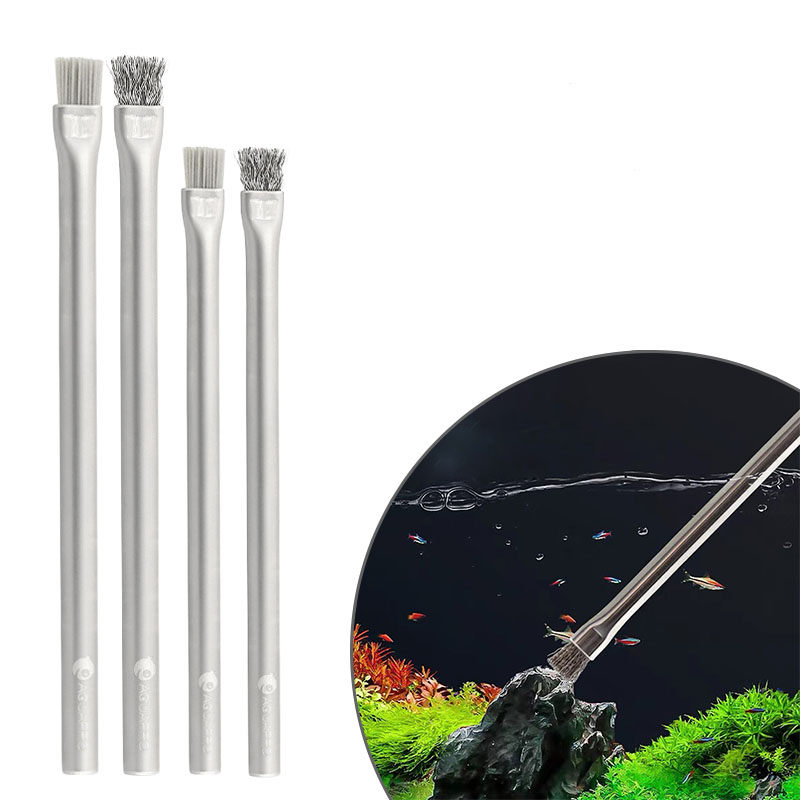 Planted Aquarium Ada - Aquapro Yosun Fırçası Temizleme Fırçası Balık