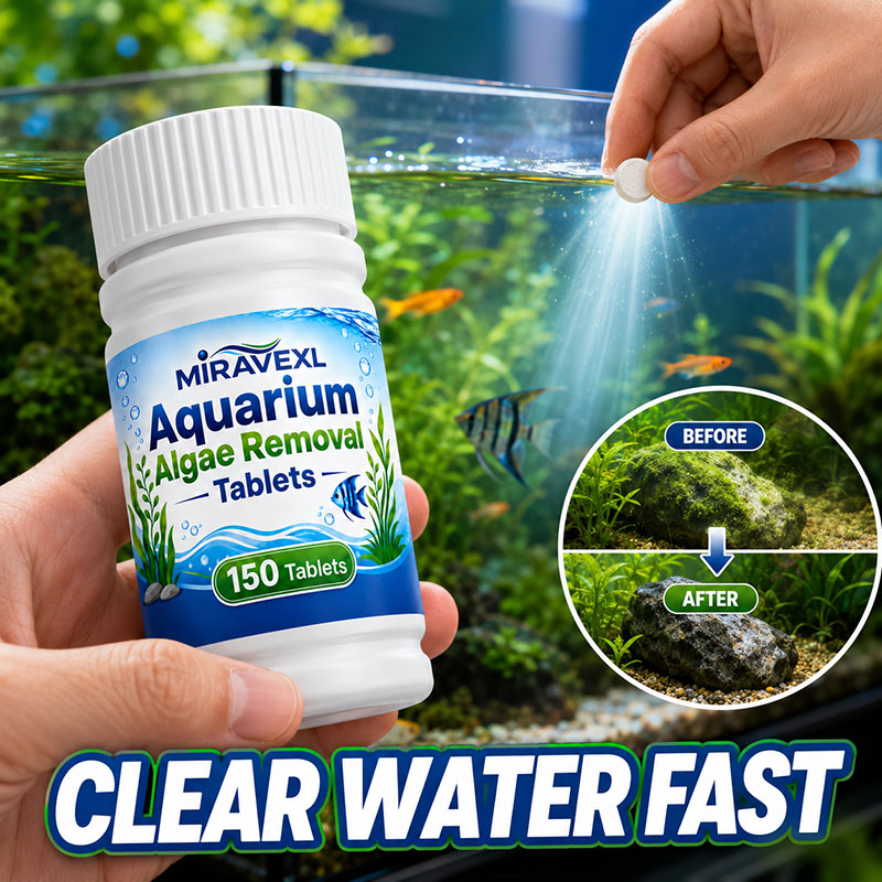 Planted Aquarium With Fish - MIRAVEXL 150 Akvaryum Yosun Giderici Tabletler,