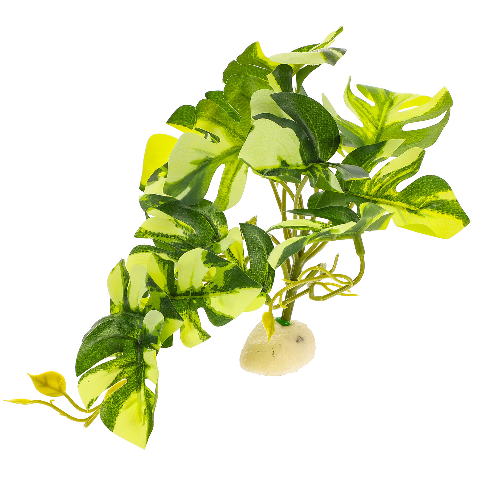 Planted Aquarium With Fish - Gerçekçi Reçine Sürüngen Teraryumu Bitki Simülasyonu