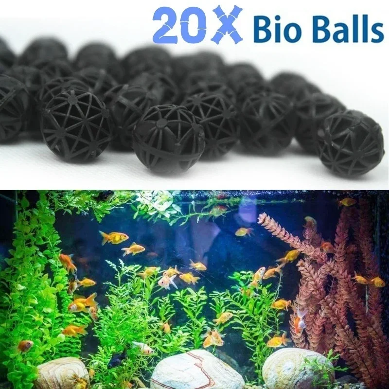 Aquarium Planted Tank Fertilizer - 20 adet 16mm akvaryum filtresi biyo