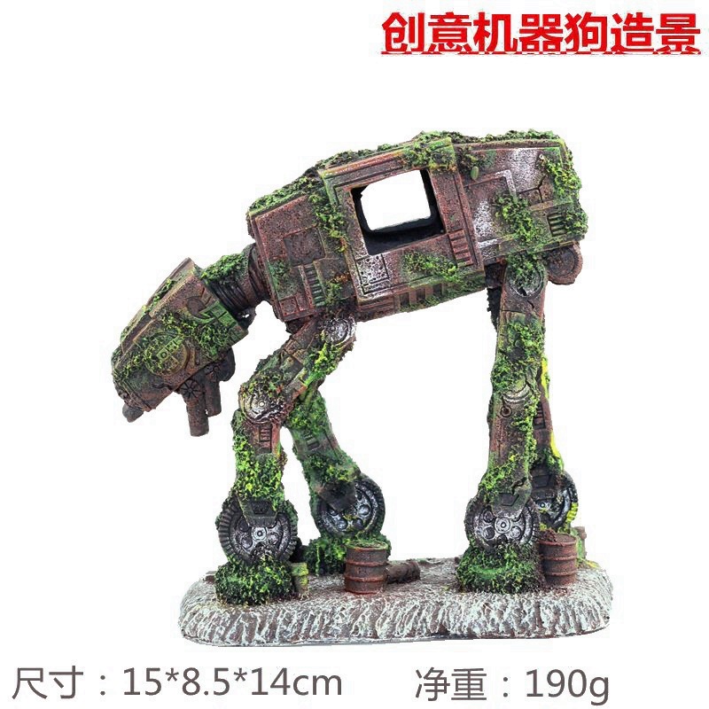 Süs Reçine Robotik Köpek Akvar - Planted Aquarium With Driftwood incelemesi ve fiyatı