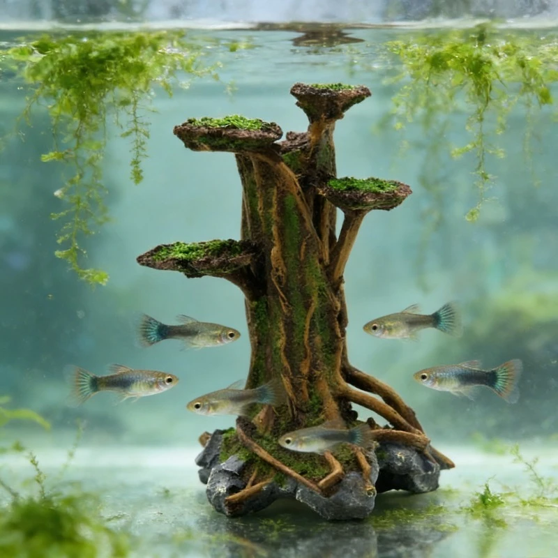 Yapay Yosun Ağacı Kök Ağacı Ak - Planted Aquarium With Driftwood incelemesi ve fiyatı