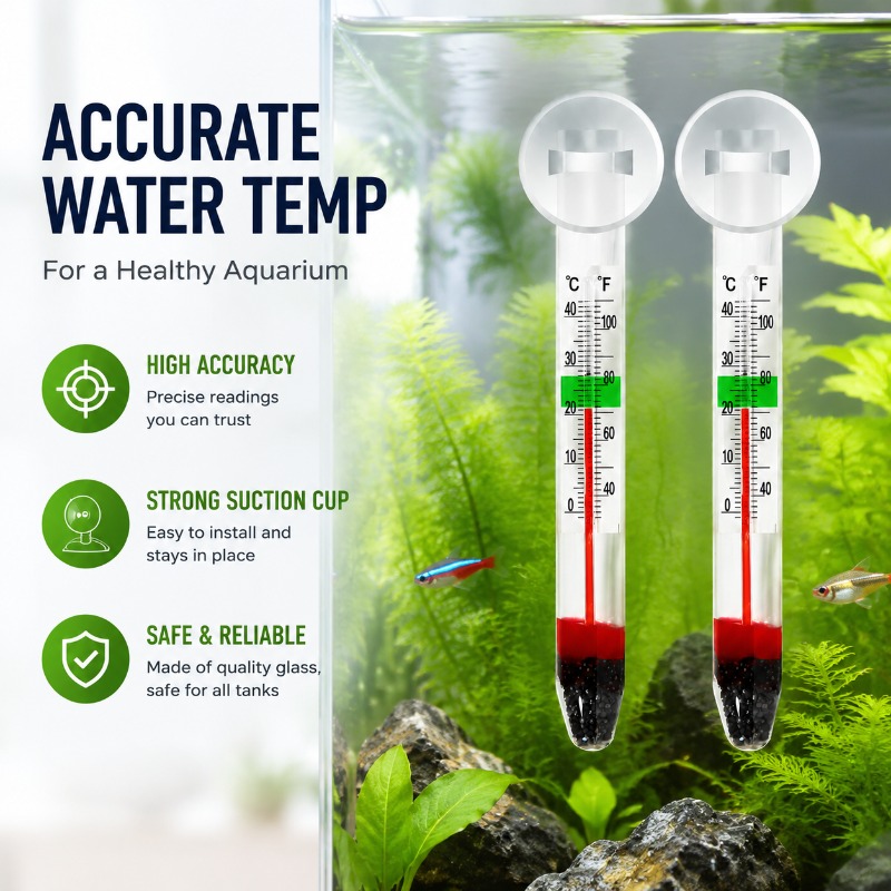 Vantuzlu Akvaryum Cam Termomet - Planted Aquarium Water Temperature incelemesi ve fiyatı
