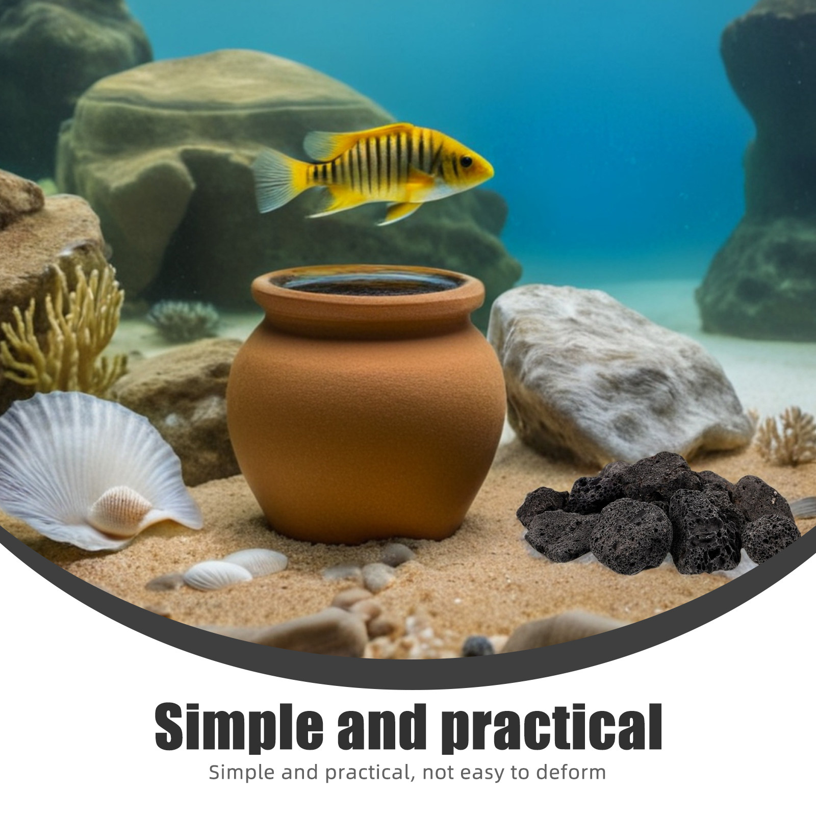 1 paket doğal volkanik taşlar  - Planted Aquarium With Fish incelemesi ve fiyatı